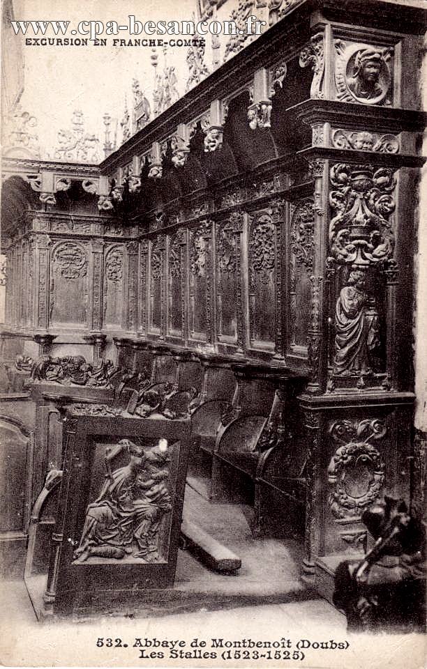 EXCURSION EN FRANCHE-COMTÉ - 532. Abbaye de Montbenoît (Doubs) - Les Stalles (1523-1525)